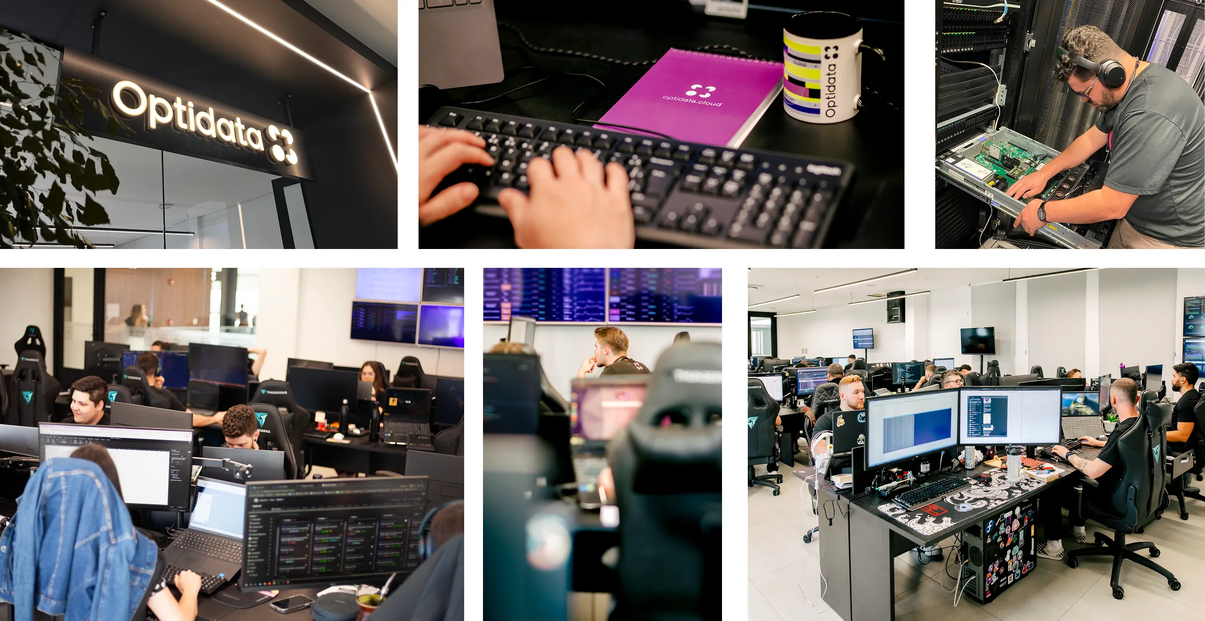 Optidata operations — engineers, SREs and support working 24/7
